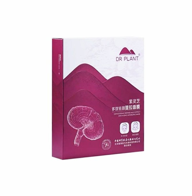 Маска для лица DR. PLANT Ganoderma Sinensis Multi-Effect Anti-Aging Modeling Mask, 1 упаковка (7 шт.)