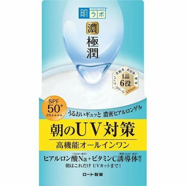 Hada Labo Gokujyun Hyaluronic Acid All-in-One UV Gel SPF 50+ PA++++